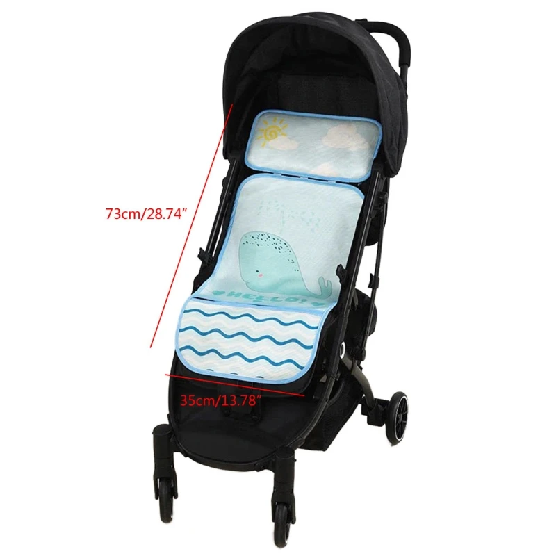 Summer Stroller Cooling Pad 3D Breathable Mesh Pushchair Mat Mattress Baby Pram Seat Cover Cushion for Newborn 73x35cm best stroller for kid and baby