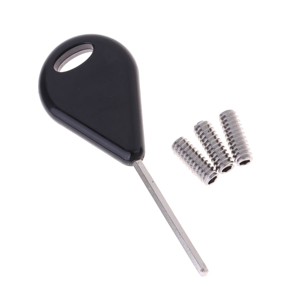 Surf Fin Key & Fin Screw for Future 1 Key with 3 Screws Plate Longboard Surfboard Paddleboarding
