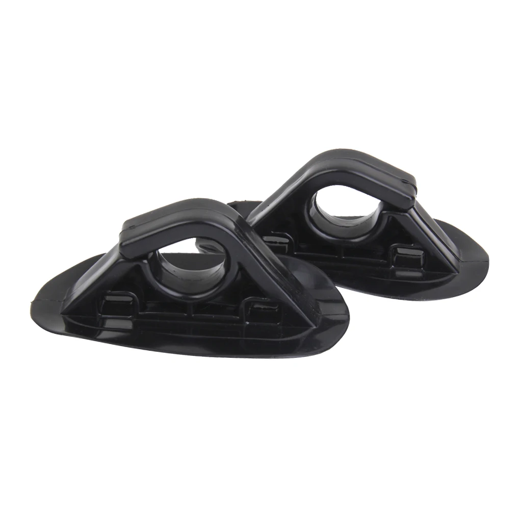 2Pcs PVC Oar Paddle Holder Hook Buckles For Boat Kayak Dinghy Accessories Black