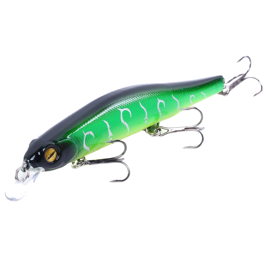17.5g Fishing Lure Minnow Crankbait Plastic Hard Bait with 3 Treble Hooks