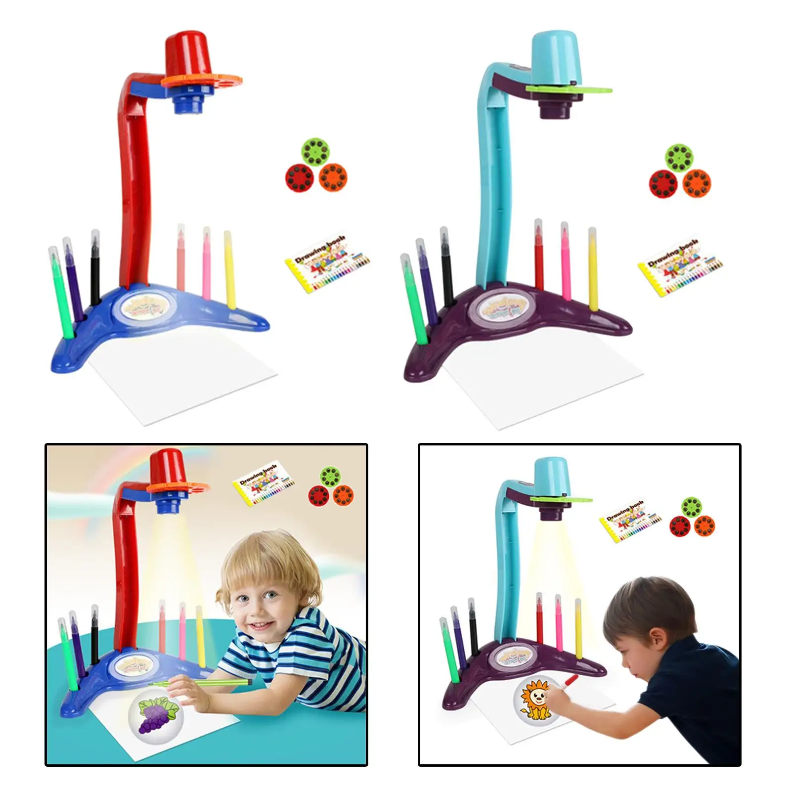 Trace and Draw Projector Projection Sketcher Desk Painting Machine Board Funny Educational Innovative Toy for Child