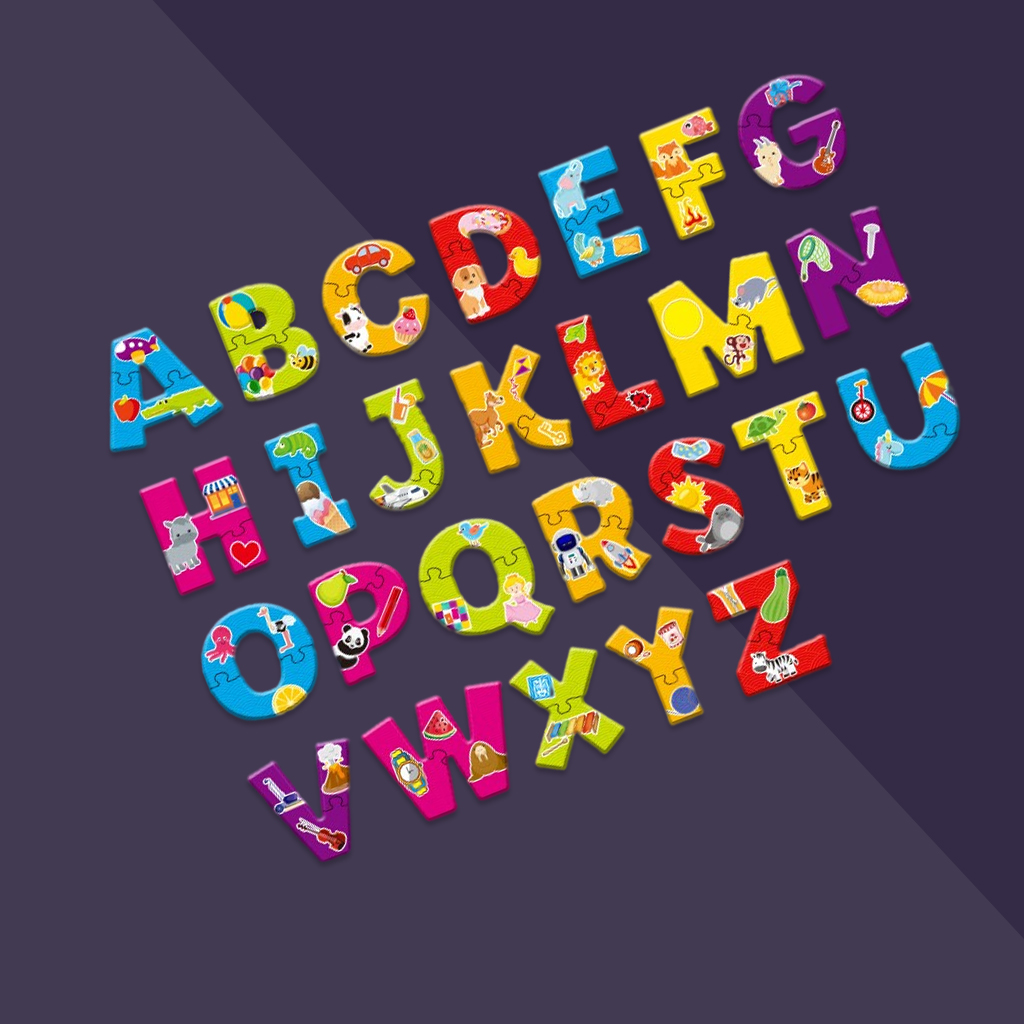 Alphabet Letter Puzzle Color Shape Animals Recognition Jigsaw Preschool Learning Educational Toy for 3 Years Old Boys Girls