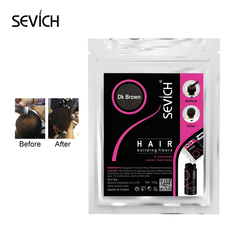 Best of Sevich Refill Bag 100g Hair Fiber Hair Loss Products Bald Extension Thicken Hair Building Fibers 10 Colours Hair Growth Powder Reviews & Tips