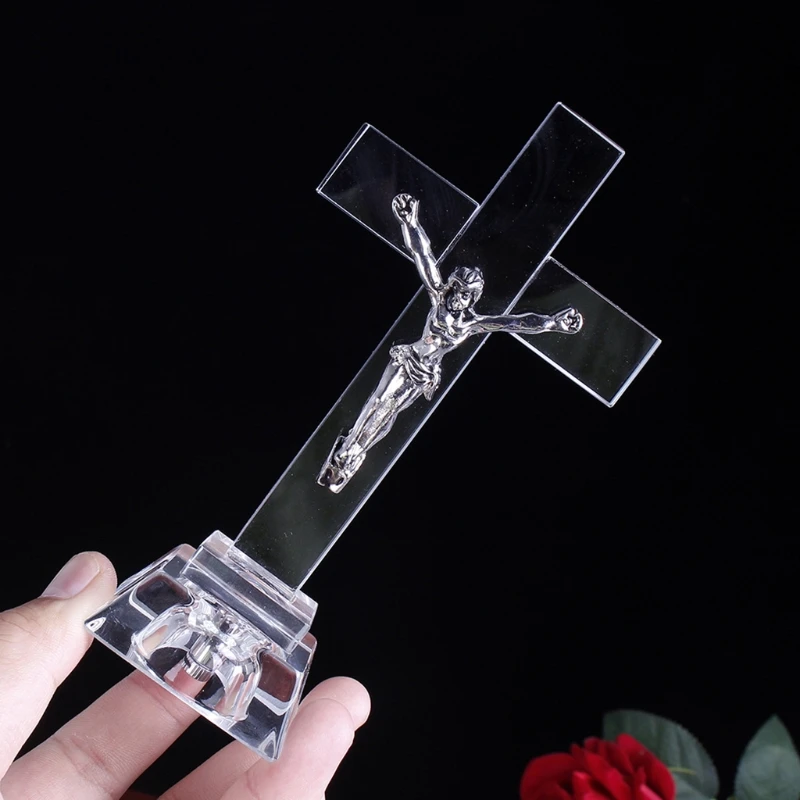 statue de croix de jésus en pour la décoration de cadeau figurine ornement tendance