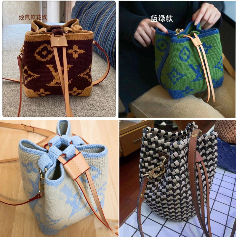 SEWACC Cordon De Serrage Amovible En Cuir PU Pour Sac Seau Noir