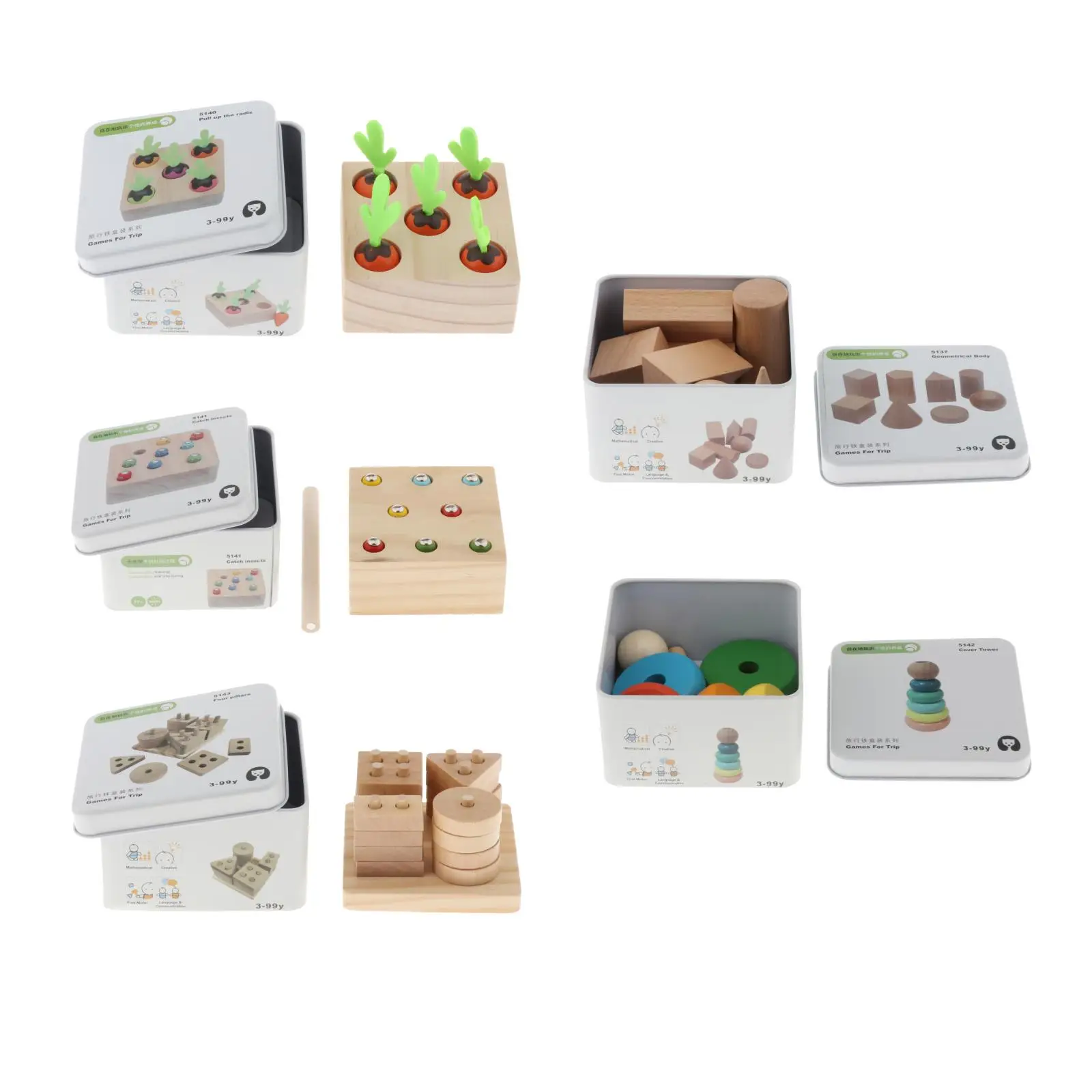 Geometry Block Game Toys Montessori Educational Toy Developmental Toys