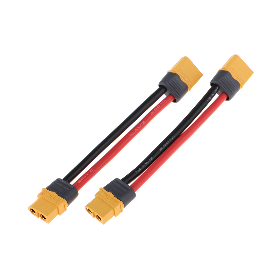 Lipo Battery Convert Line Adapter XT60 Male Female Socket Cable Line 40cm 2x