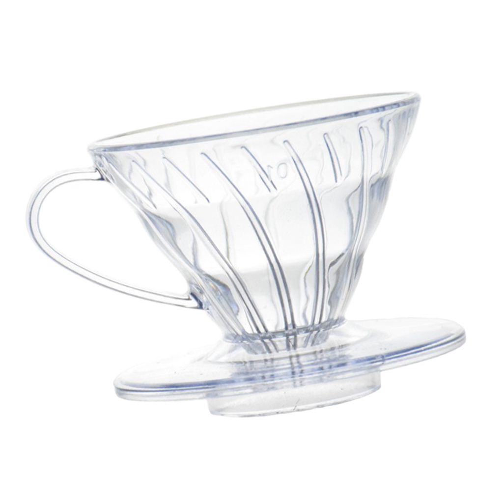 Clear Pour Over Cone Dripper  Reusable Coffee Filter Holder Cup Stand for Travel Home Shop Bar Use， Easy to Clean