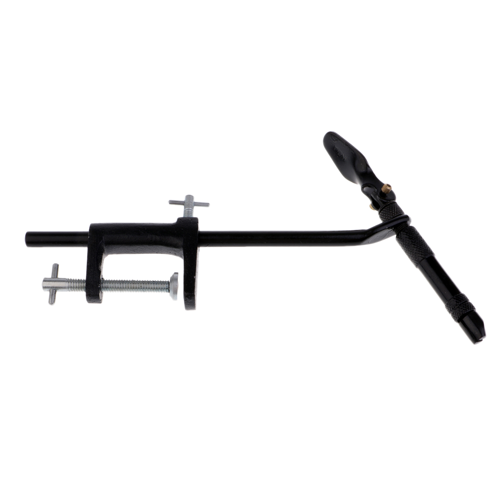Stainless Steel Fly Tying Vise Mini Travel Fishing C-Clamp Rotary Vice Tier for Tying Flies