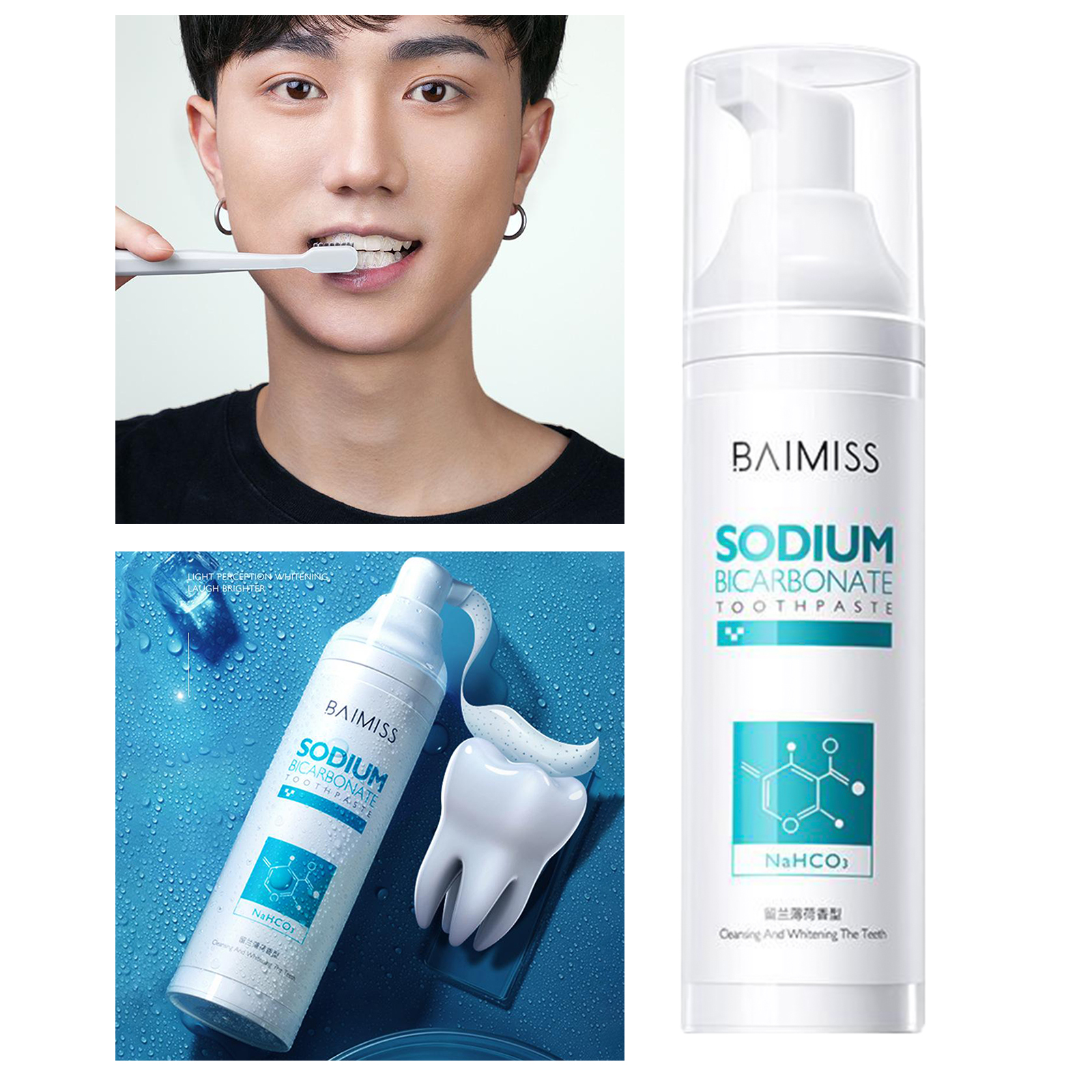  Teeth Whitening Toothpaste，No Sensitivity, Travel-Friendly Easy to Use