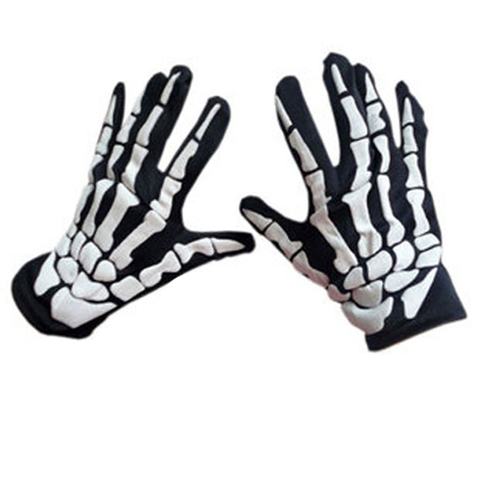 skeleton snowboard gloves