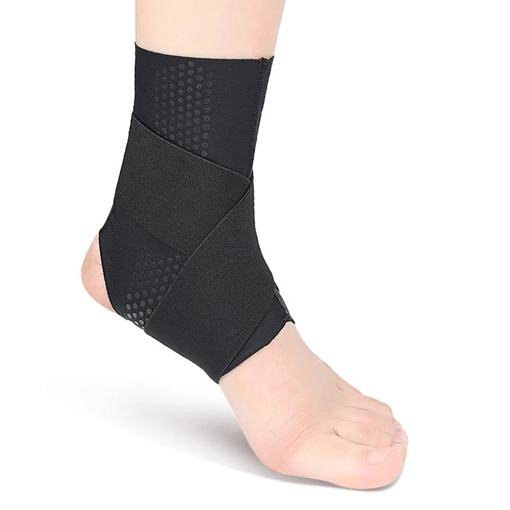 Ankle Brace Compression Sleeve Adjustable Wrap Arch Support Foot Stabilizer for Sports Protect