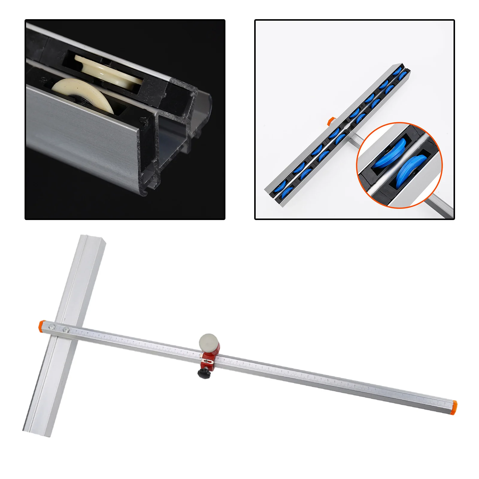 Self-controlled Oiling Glass Cutter Tile Cutting Tool Adjsutable with 60cm/23.6 inch For Glass Strip and Circle Glass Cutter