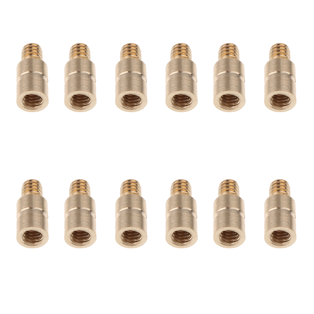 12pcs Archery Arrow Weight Screw, Arrow Copper Weight Balance Point Inserts for Archery Compound Bow Shooting