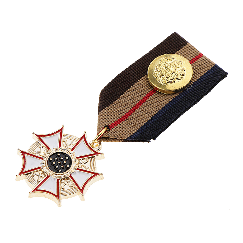 Vintage Unisex Military Medal Army Badges Pentagram Brooch Pin Jewelry