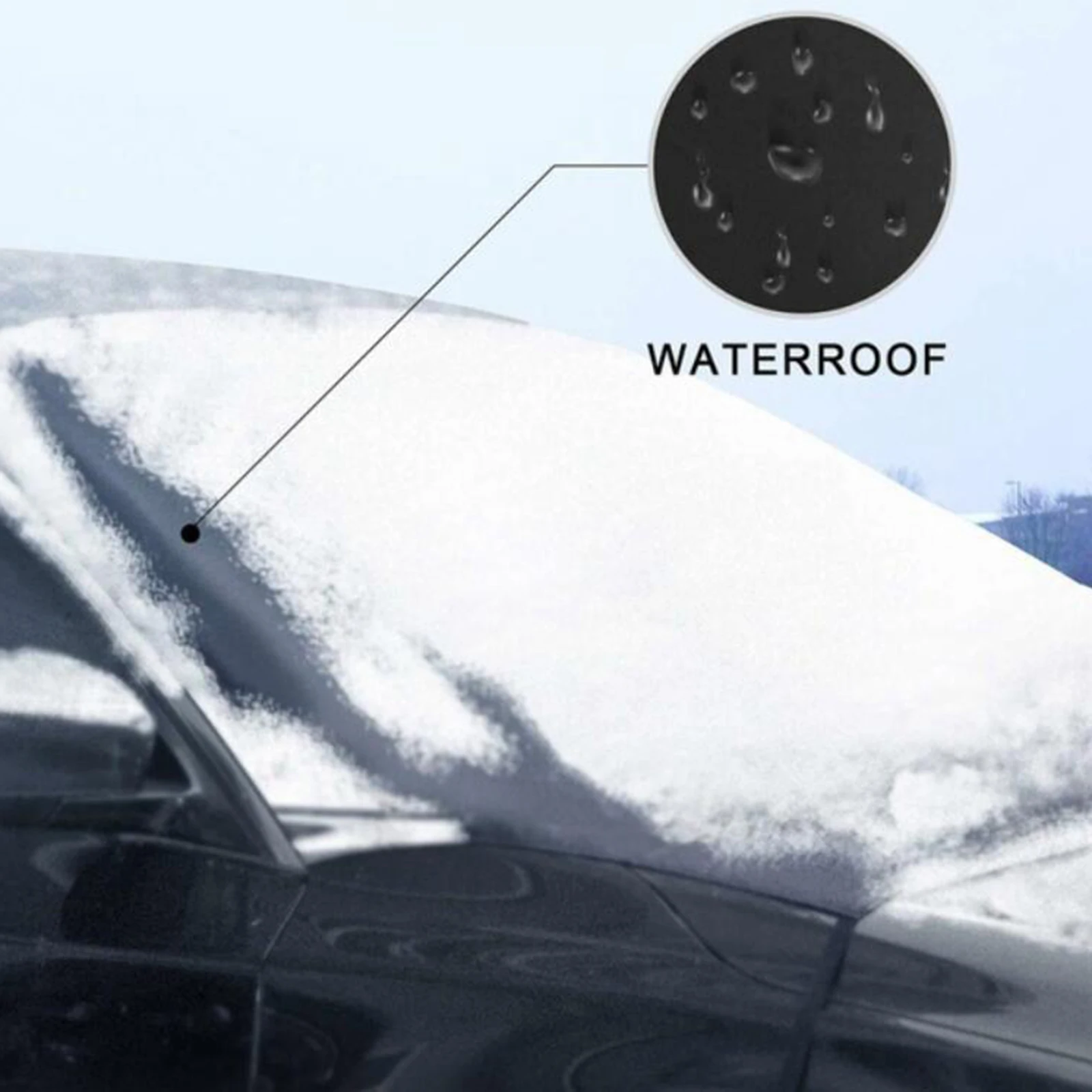 Front Windshield Snow Cover with  Ice Frost Shade Protector Car SUV