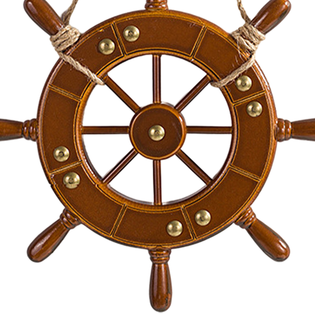 Wooden Boat Rudder Home Ship Wheel Wall Hanging for Office Home Ornament Ships Wheel Wall Decor Ship Rudder Decor