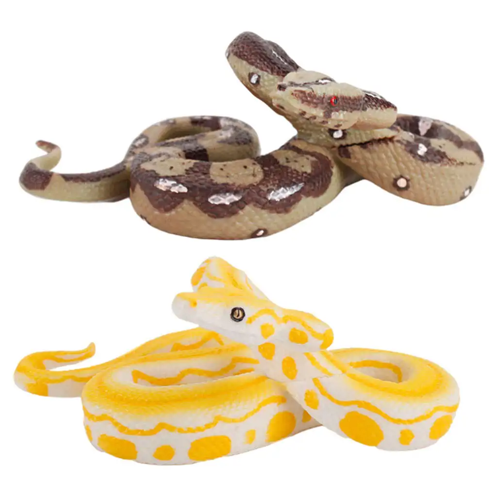 Fake Snake Model Educational Python Figurine for Party Tricks Halloween Kids Children