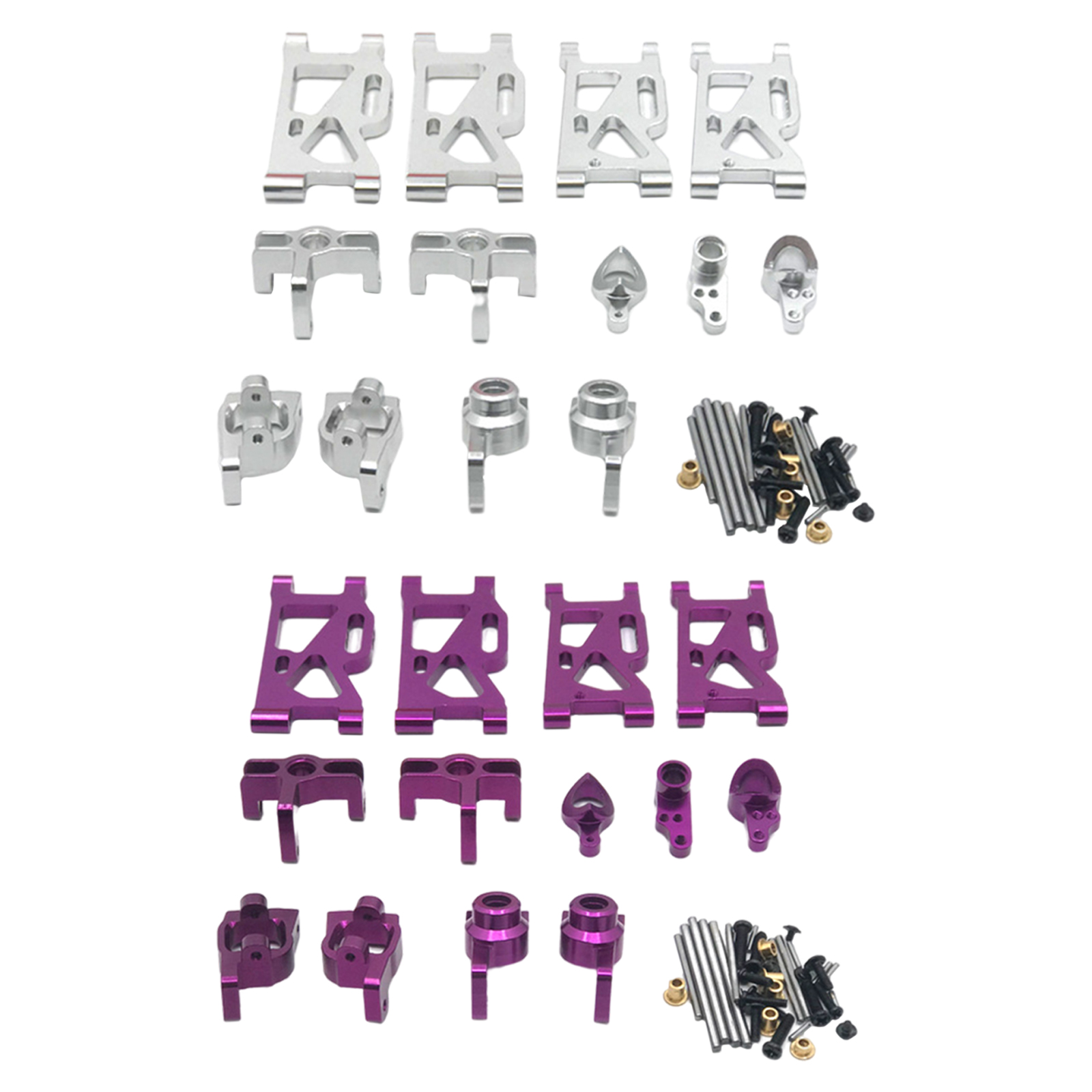 Metal RC Car Steering Kit Steering Knuckles for WLtoys 1/14 1/12 RC Buggy Truck Car Hobby Model Replacement Parts