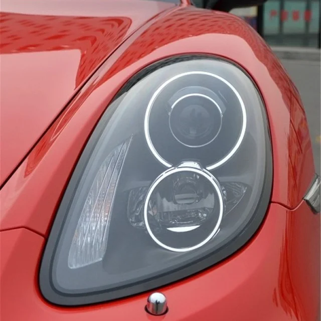 Für Porsche Cayman 981 Scheinwerfer Transparent Lampenschirm