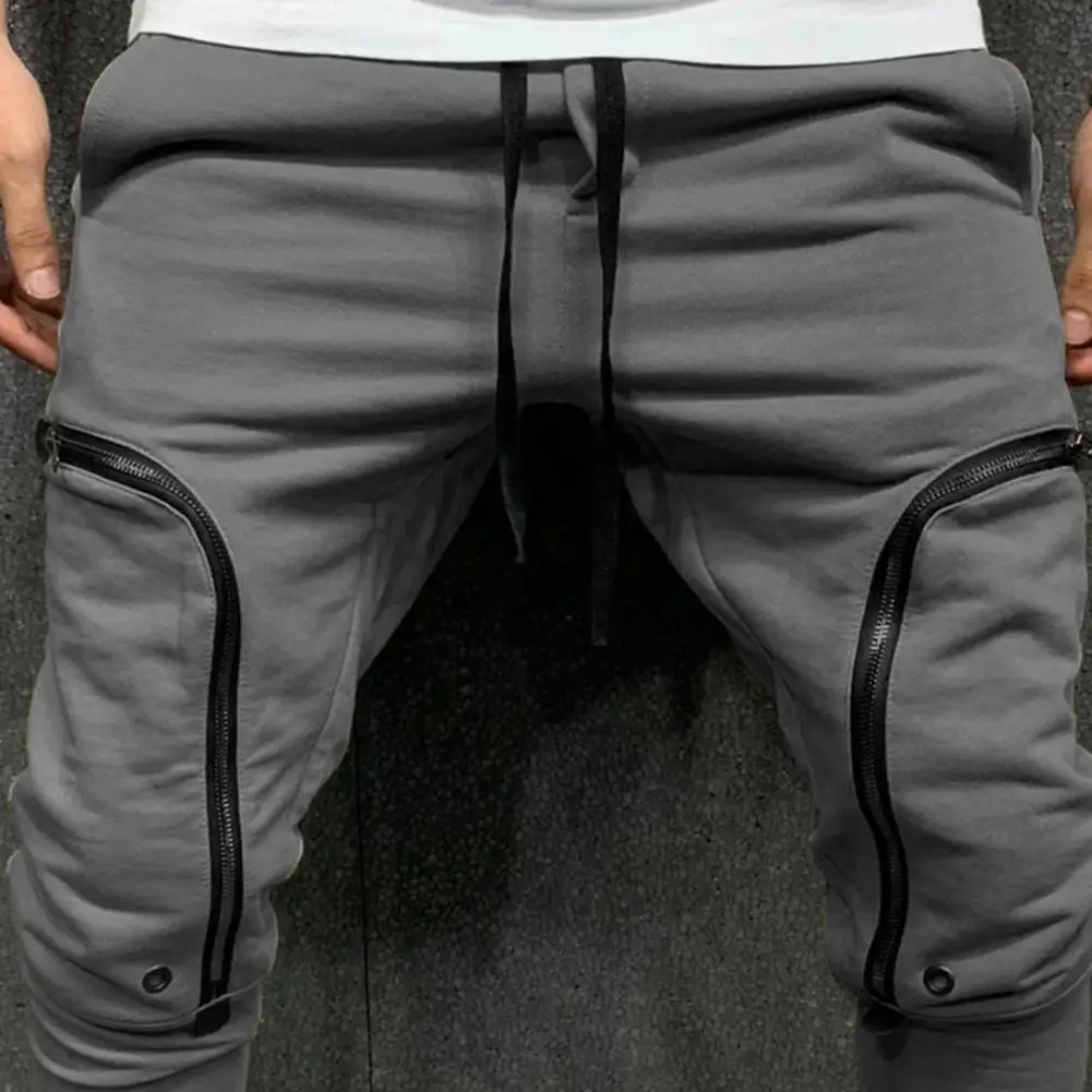 jogger masculino primavera verão hipster streetwear novo masculino cor sólida calças de carga casual calças masculinas