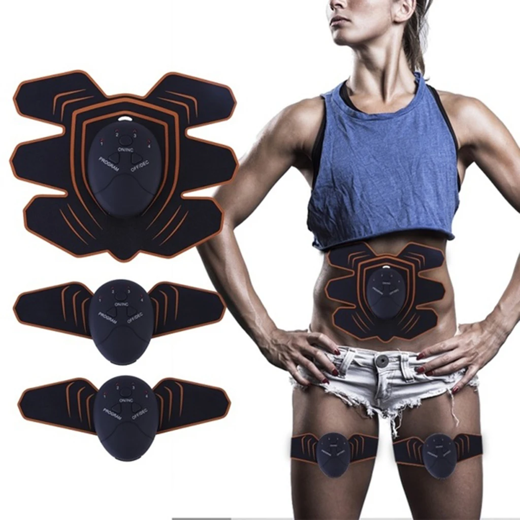 USB Smart Muscle Abs Stimulator Training Fitness Gear Abdominal toning belt