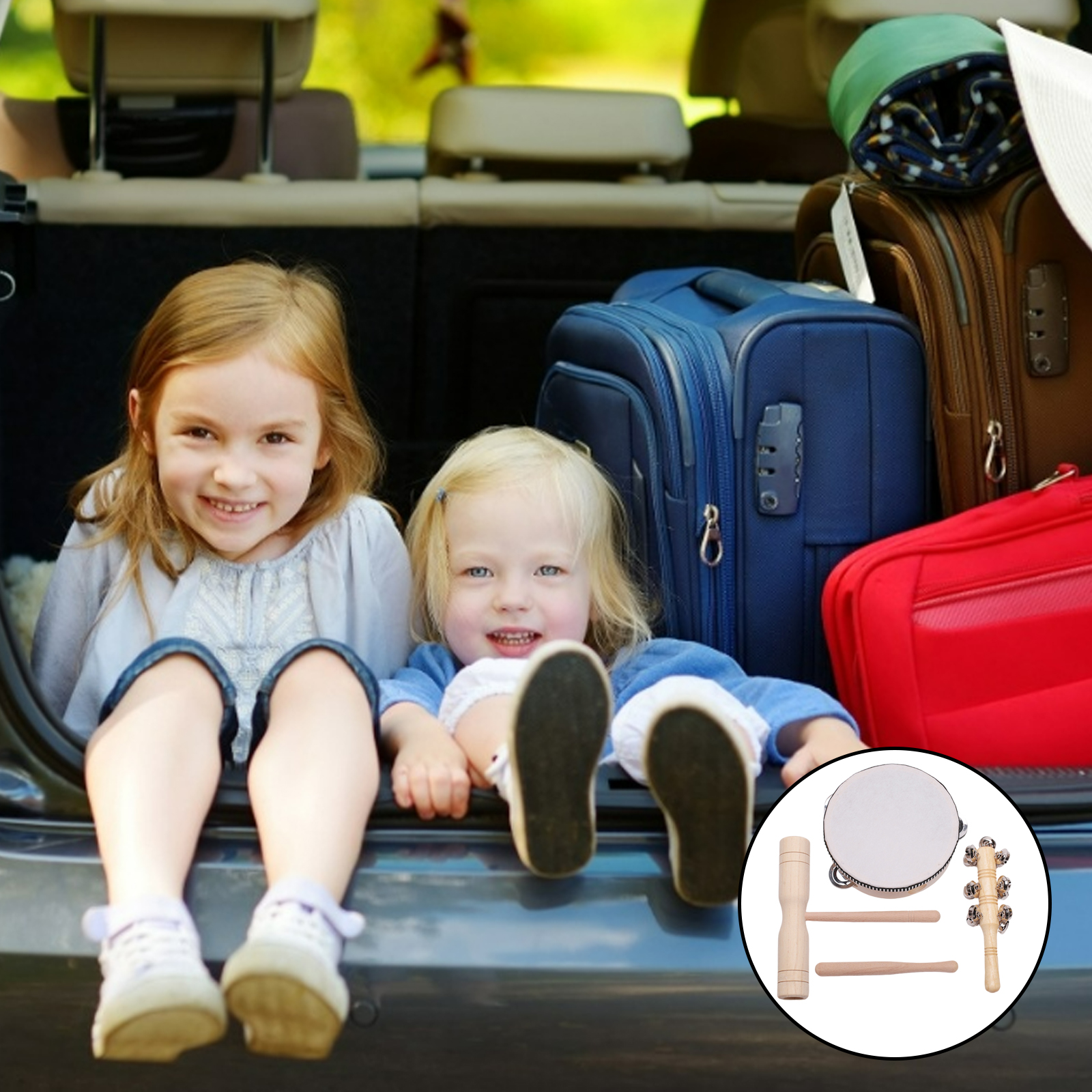 Wooden Music Set Hand Bells Baby Learning Percussion Musical Bells Birthday Gift for Children