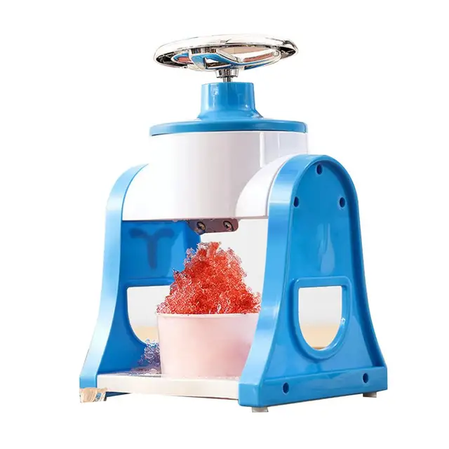 Portable Snow Cone Machine Fine Chips Snow Cones with Ice Cube Trays Non  Slip Manual Ice Crusher for Party, Camping, Restaurants - AliExpress