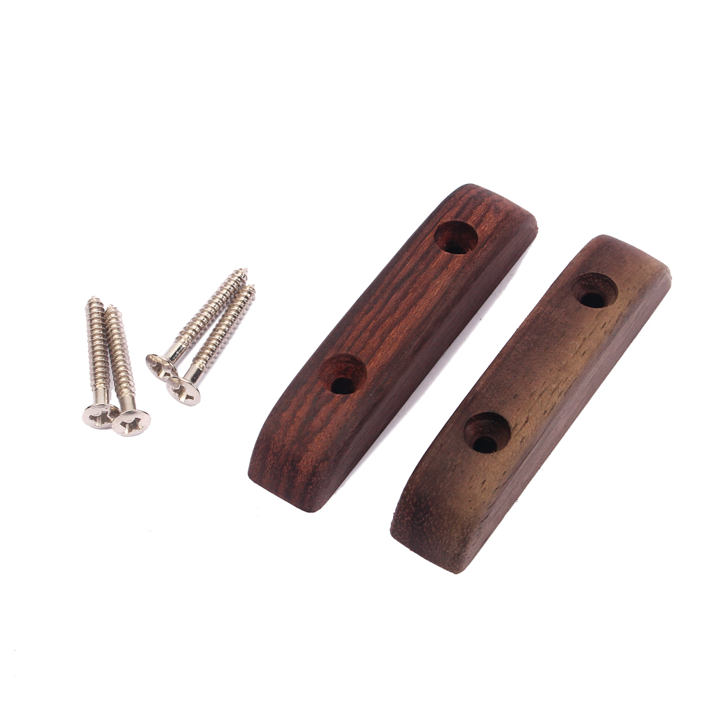 Rosewood Thumb Rest With 4pcs Fixing Screws For Bass Guiatr 66 X 14 X 13mm