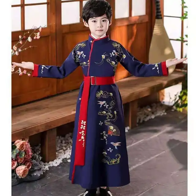 Costume de pêcheur pour bébés garçons, pêche en rivière enneigée, Costume  thème Hanfu - AliExpress