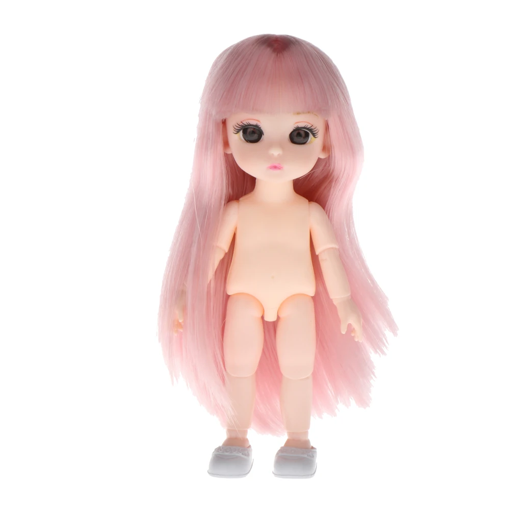 16cm  Girl Dolls Body DIY Doll Accessories, Made of Plastic