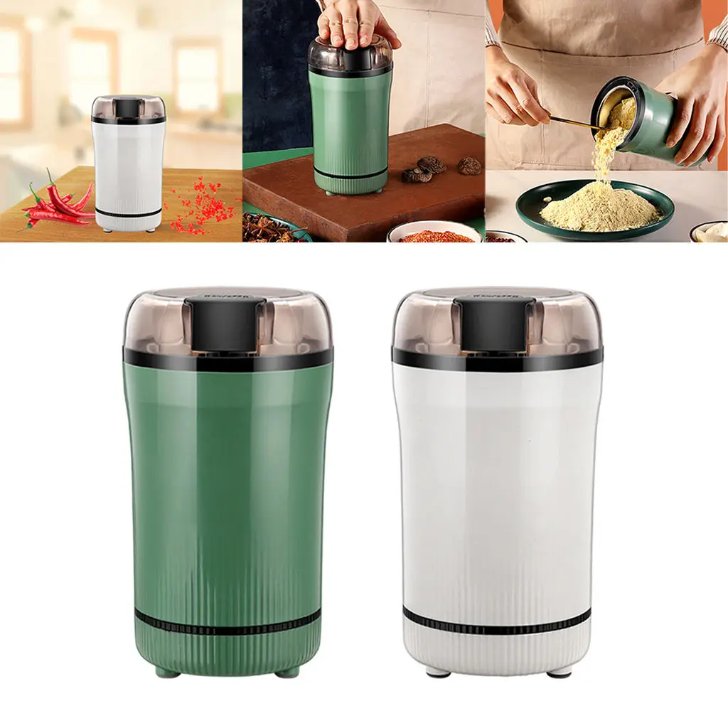 Electric Grinder Stainless Steel Blade Mini Delicate Grinding for Nut Herb Dried Chili Family Baby food supplement machine