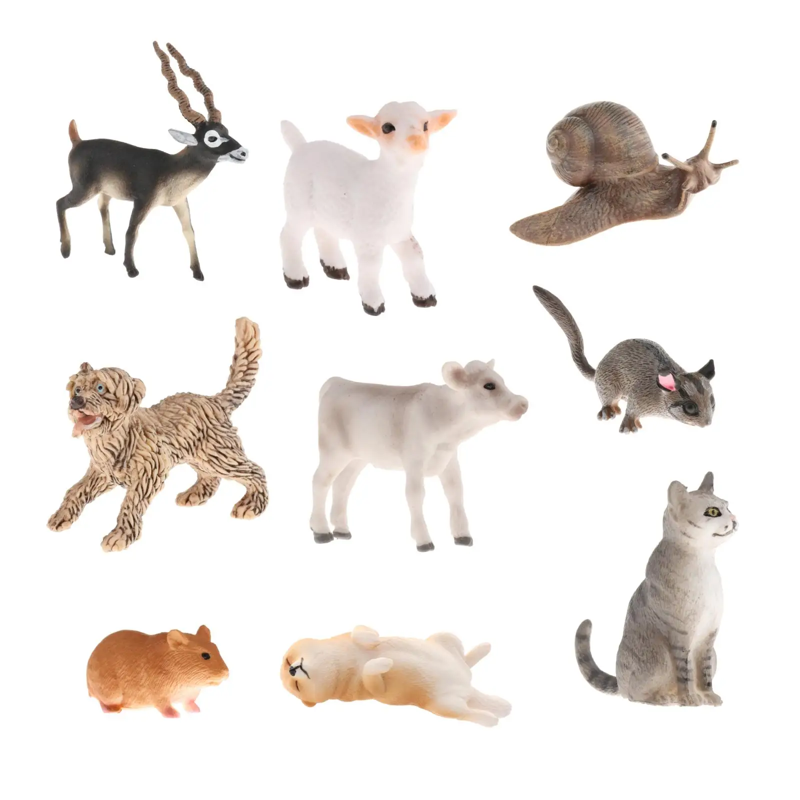 Simulated Action Figures Mini Animals Figurine Simulated Realistic Animals Home Decoration Gift