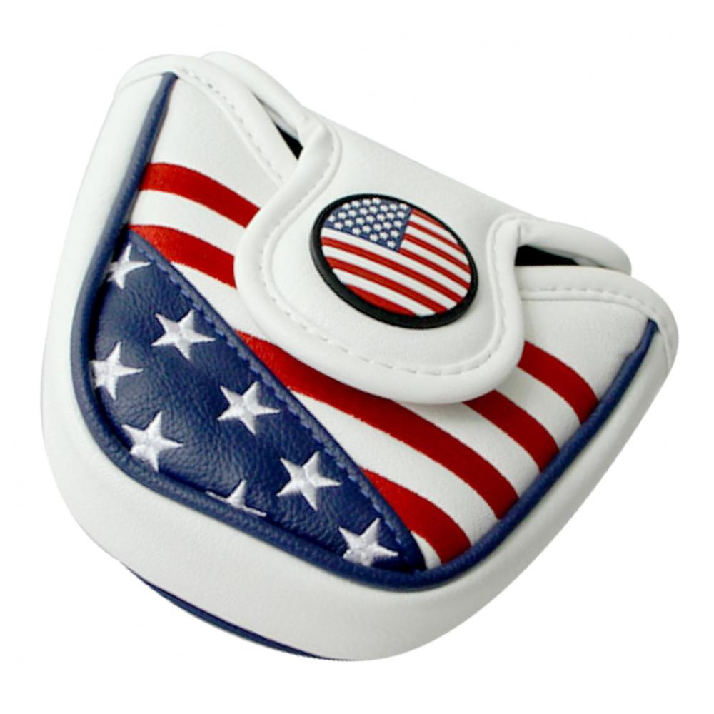 Professional Square Shape Mallet Golf Putter Cover Headcover with Magnetic