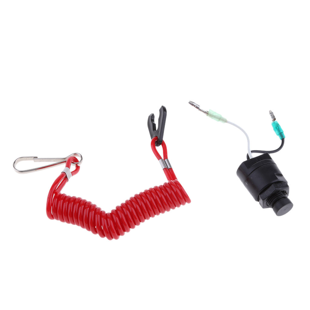 MagiDeal Universal Plastic Marine Boat Engine Stop Tether Switch Lanyard Kit for Kayak Canoe Boat Dinghy Yachts Accessories
