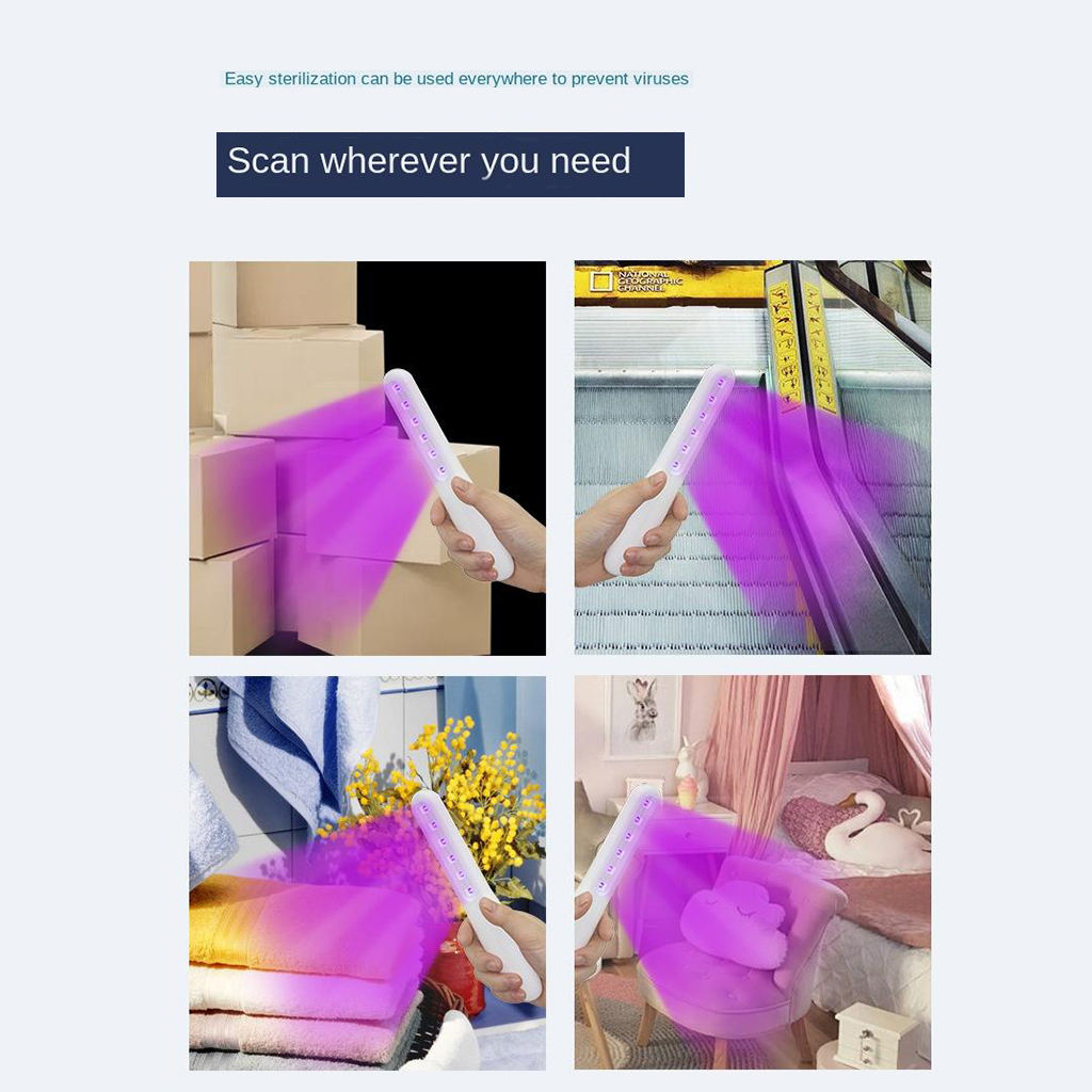 Travel 5V Ultraviolet UV UVC Light Sterilizer USB Charge Sterilizing Lamp