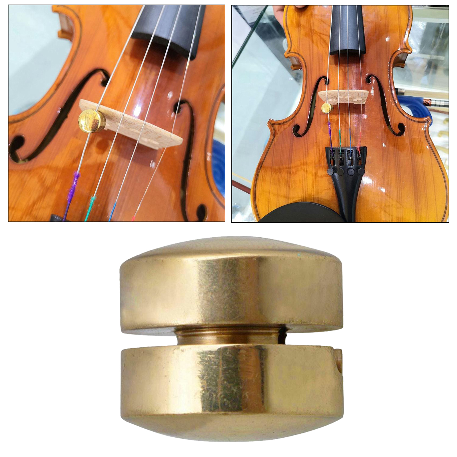 Golden Cello Wolf Tone  Brass Violin Mute Suppressor Replacement Accessories, Easy to Use