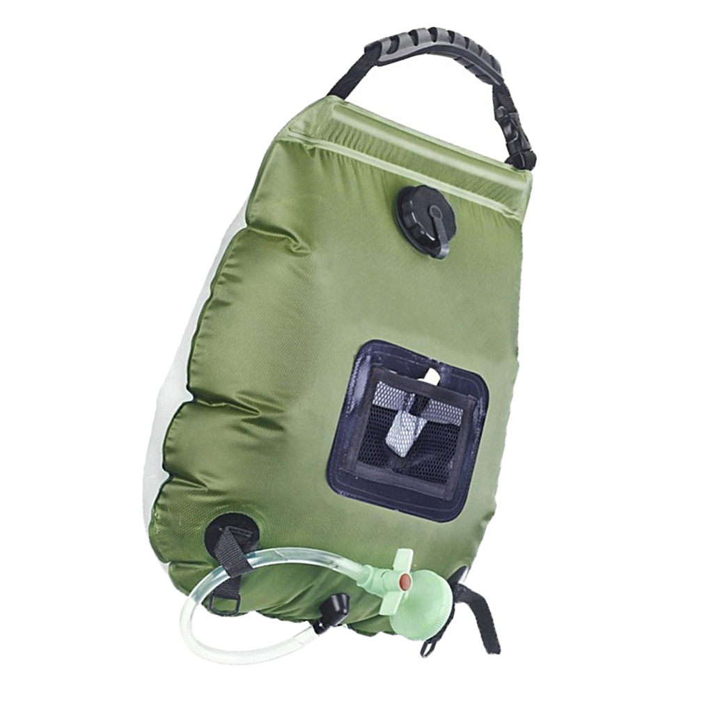 Camping 5Gallons Bathing Water Pack Summer Outdoor Water Carrier Pipe On-Off
