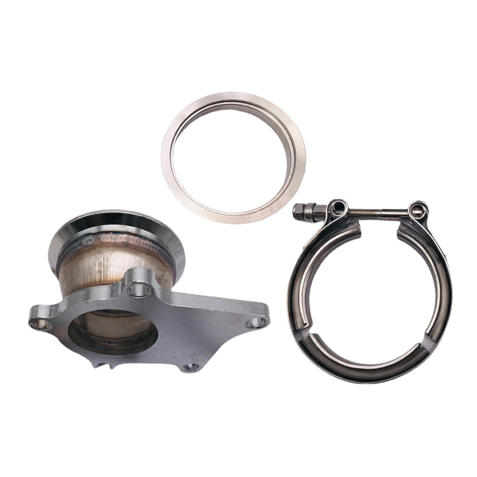 T3 T3/T4 5 Turbo Downpipe Flange to 3in 76mm V Band Conversion Adaptor Kit