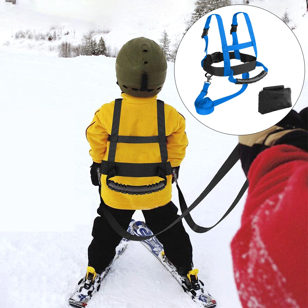 Kids Ski Harness, Safety Roller Skating Shoulder Strap,  Control Leash, Basic Tracks Trainer for