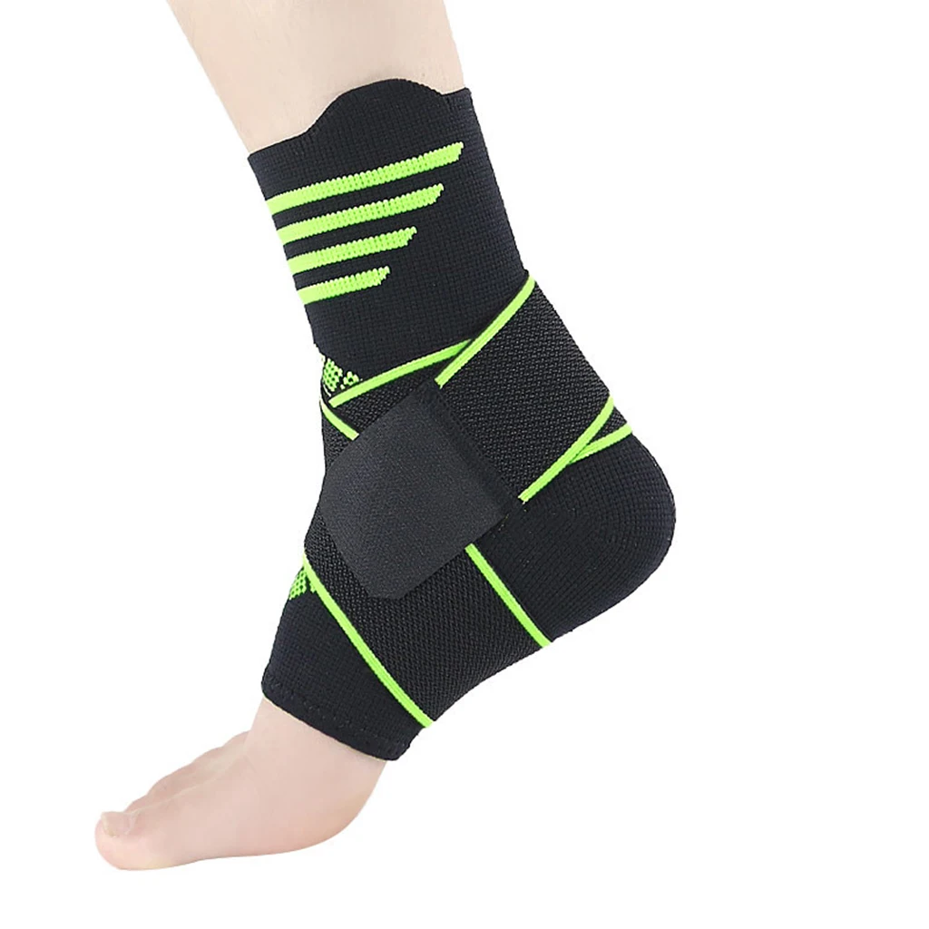 Ankle Support Brace Washable Protection Adjustable Elastic Durable Foot Strap Guard Foot Wrap for Sports Gym Running
