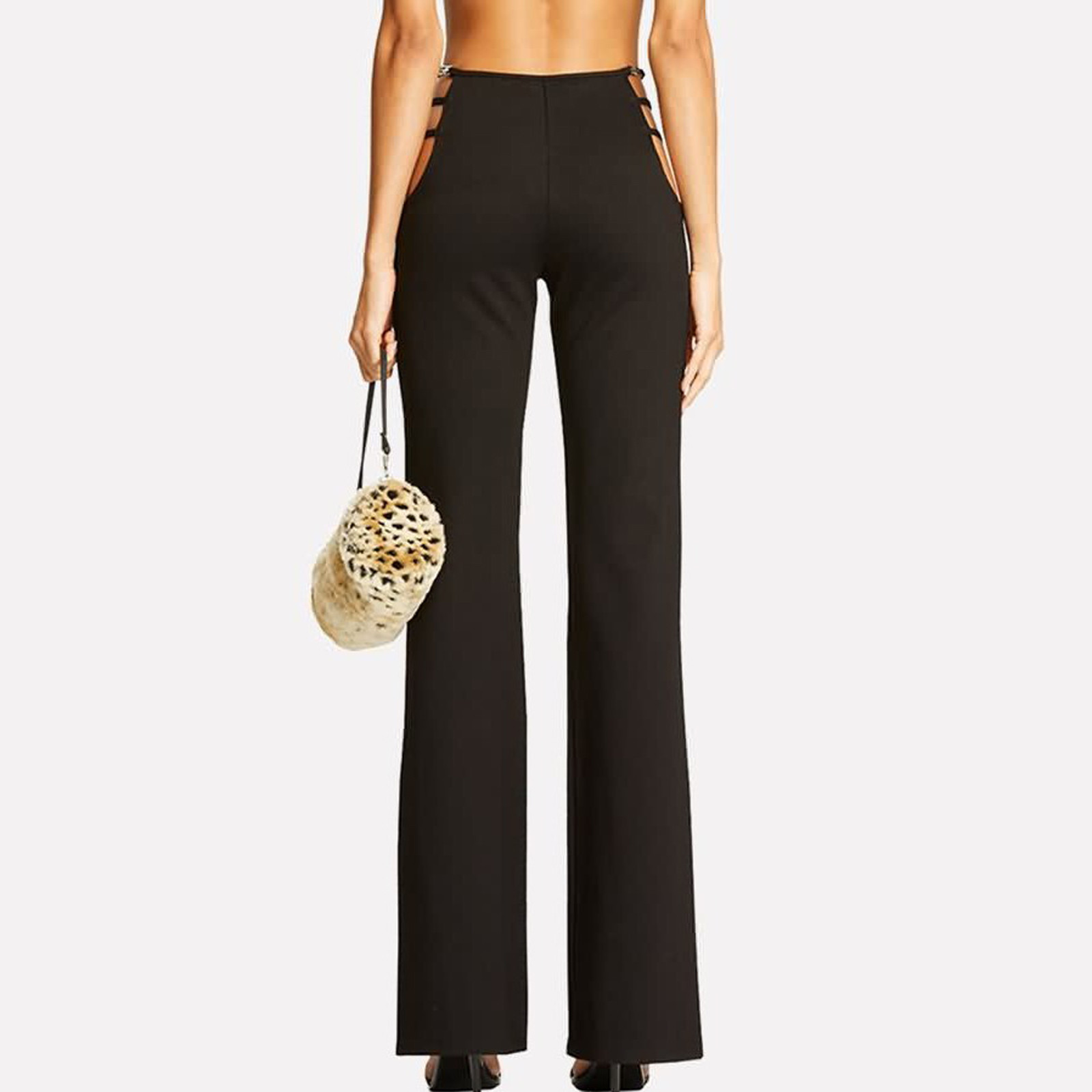 Women's Pants Solid Color Sexy Low 