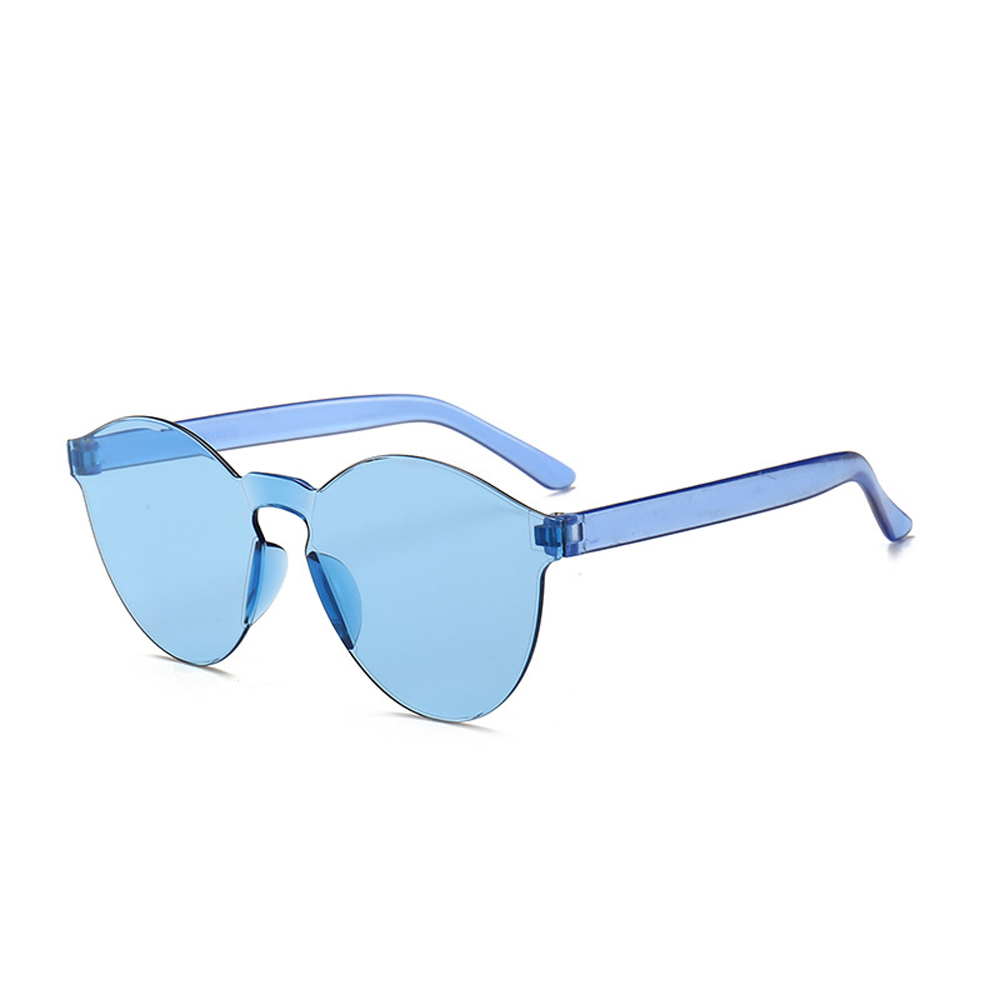 MUSELIFE Einteilige rahmenlose Sonnenbrille Damen Großhandel Mode Farbsonnenbrille Bonbonfarbene Brille Top Trendige Brillen – Detail 26