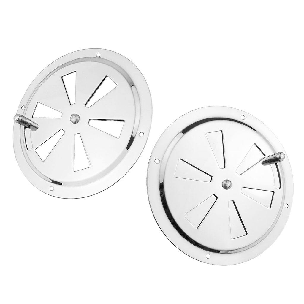 Stainless Steel 316 Boat Marine Round Air Louver Vent Ventilation Cover