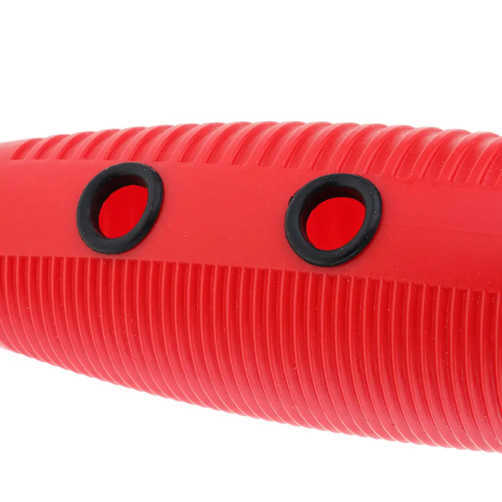 Guiro With 2 Scrapers, Latin Percussion Musical Instrument, Red