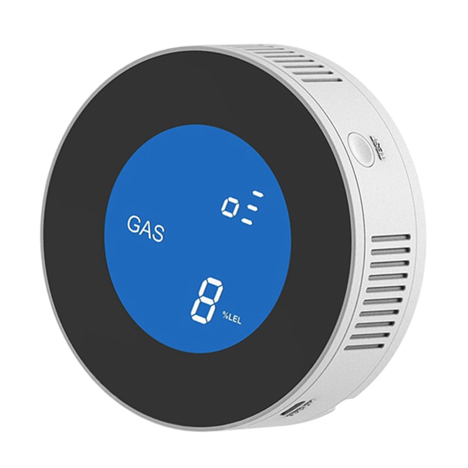 Smart WiFi Natural Gas Leak Detectors Alarm, Gas Sniffer Propane Monitor Sensor Warning High Sensitivity for Home Kitchen