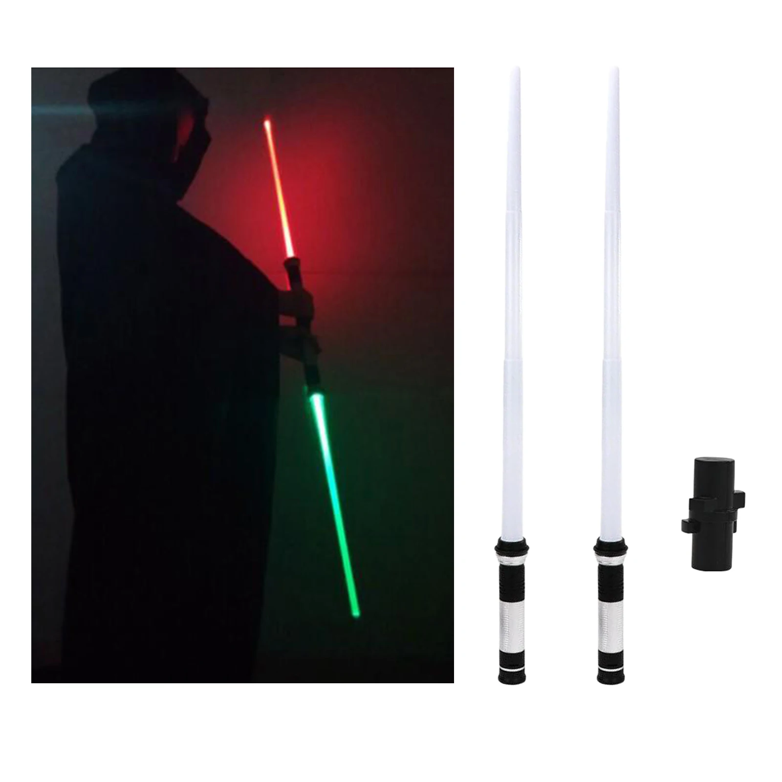 Flashing Lightsaber LED Light Up Sword War Toy 7 colors Changing w/ Sound Gifts