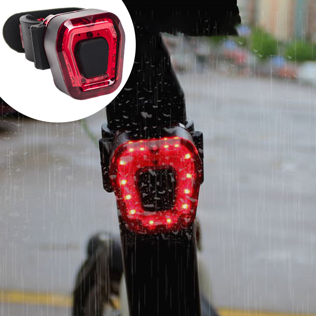 Bike Light Rechargeable IPX4 Waterproof 5 Modes Warning Lamp