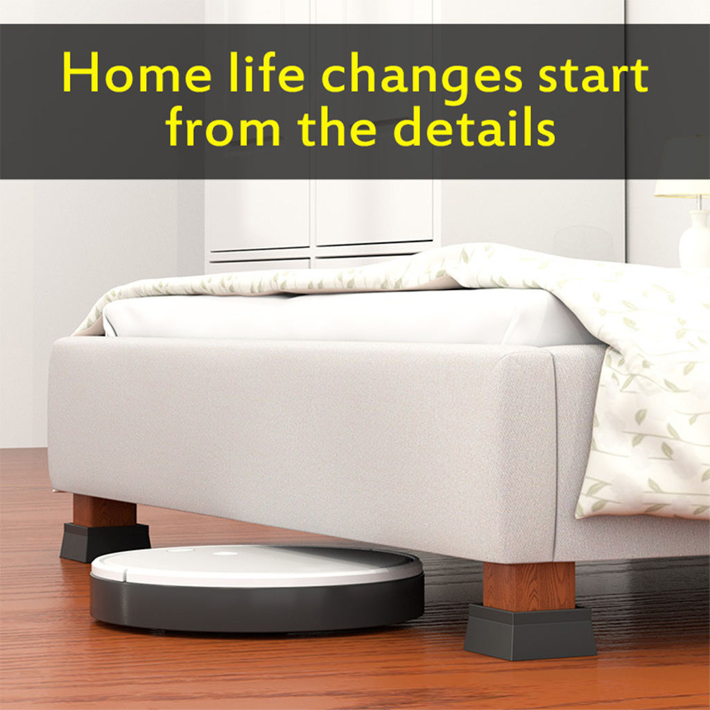 Bed Leg Pads Durable Elevated Strong Bearing for Home Furniture Office Desk
