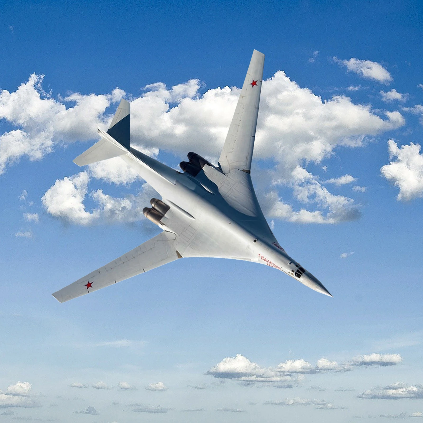 Russia AIR FORCE Tupolev Tu-160 Blackjack Bomber Weathered Version 1/100 Diecast Model